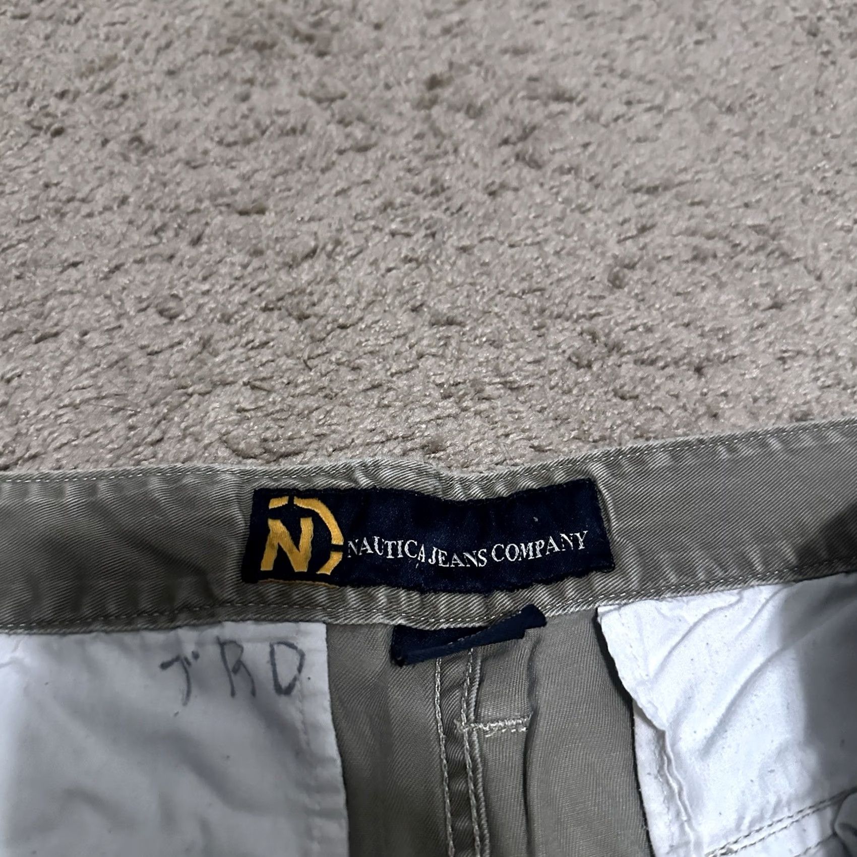 Nautica VINTAGE Nautica Pants Cargo Utility Grunge Skater Y2K Paratrooper 32x30 Khaki Mens Size US 32 / EU 48 - 2 Thumbnail