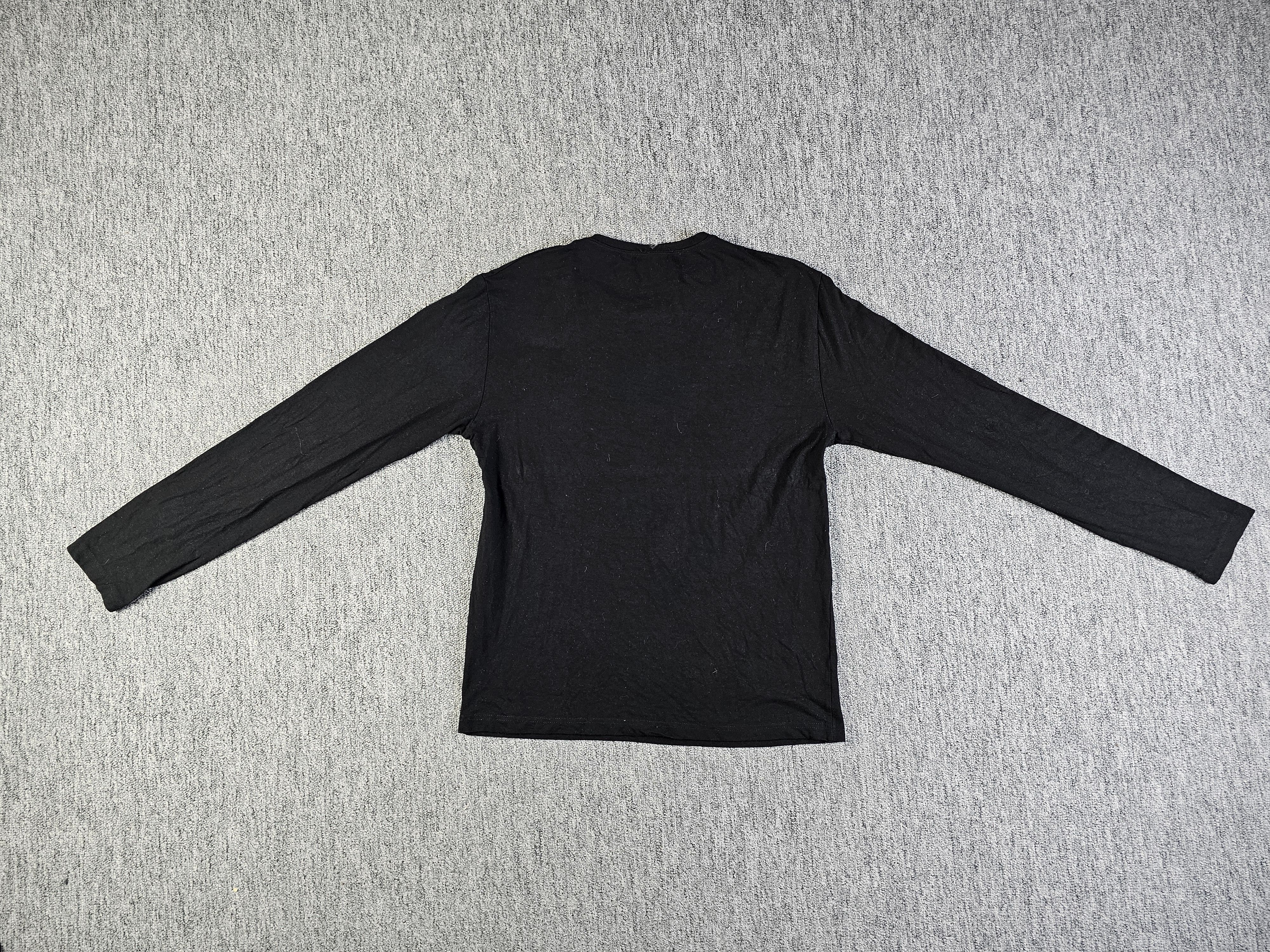 Versace Versace Classic 90s Medusa Rhinestone Black Long Sleeve Top Size L / US 10 / IT 46 - 5 Thumbnail