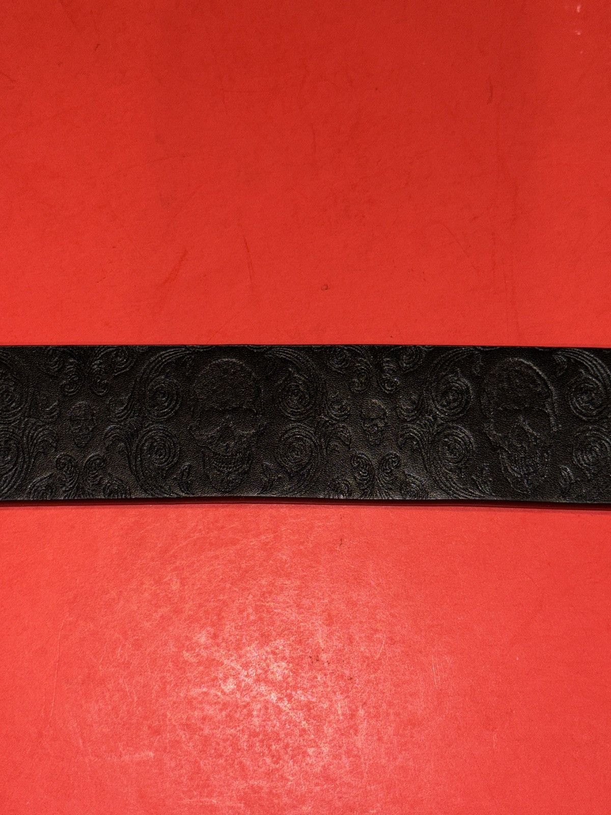 Robert Graham Robert Graham Paisley Skull Leather Reversible Belt Silver Size 38 - 4 Thumbnail