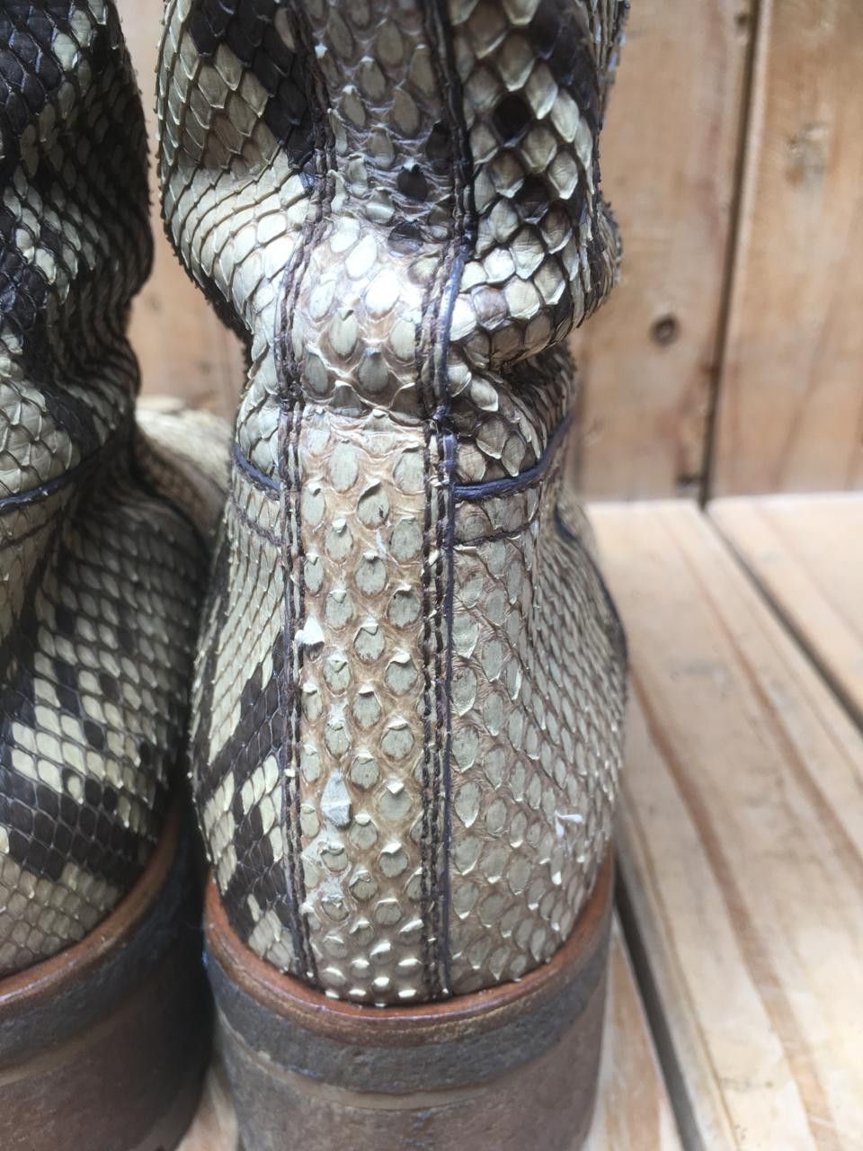 Prada Prada Milano exotic Snake skin Pull on leather boots EUR 38 Size US 8 / IT 38 - 10 Thumbnail