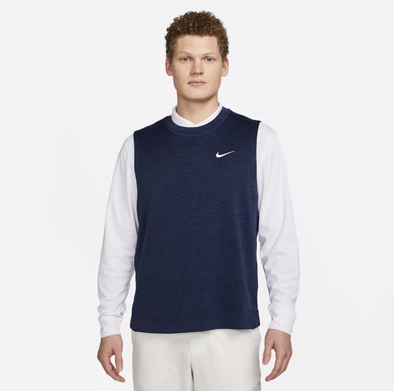 Nike Nike Dri-Fit Tour Golf Vest Sweater Round Neck Navy Size US L / EU 52-54 / 3 - 1 Thumbnail
