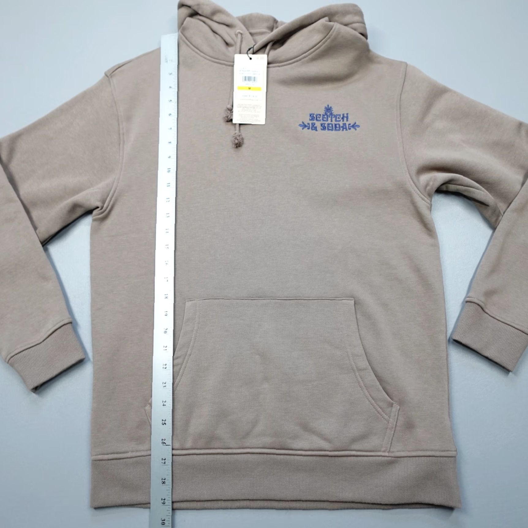 Scotch & Soda Scotch & Soda Amsterdam Graphic Embroidered Fleece Hoodie Mens Size M Cappuchino Size US M / EU 48-50 / 2 - 7 Thumbnail