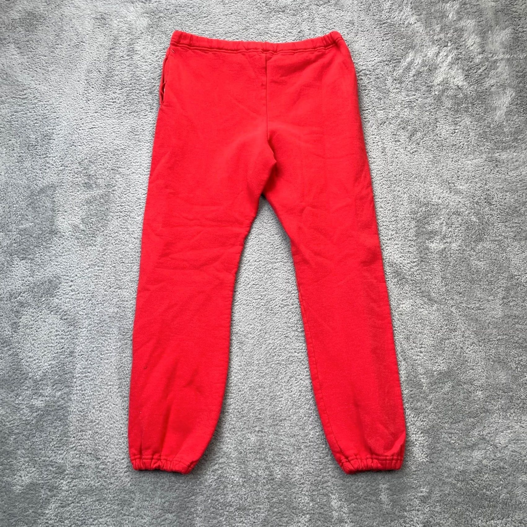 Russell Athletic VINTAGE Russell Athletic Sweatpants Mens M Red Dri Power Fleece Tapered Leg Size US 31 - 2 Thumbnail