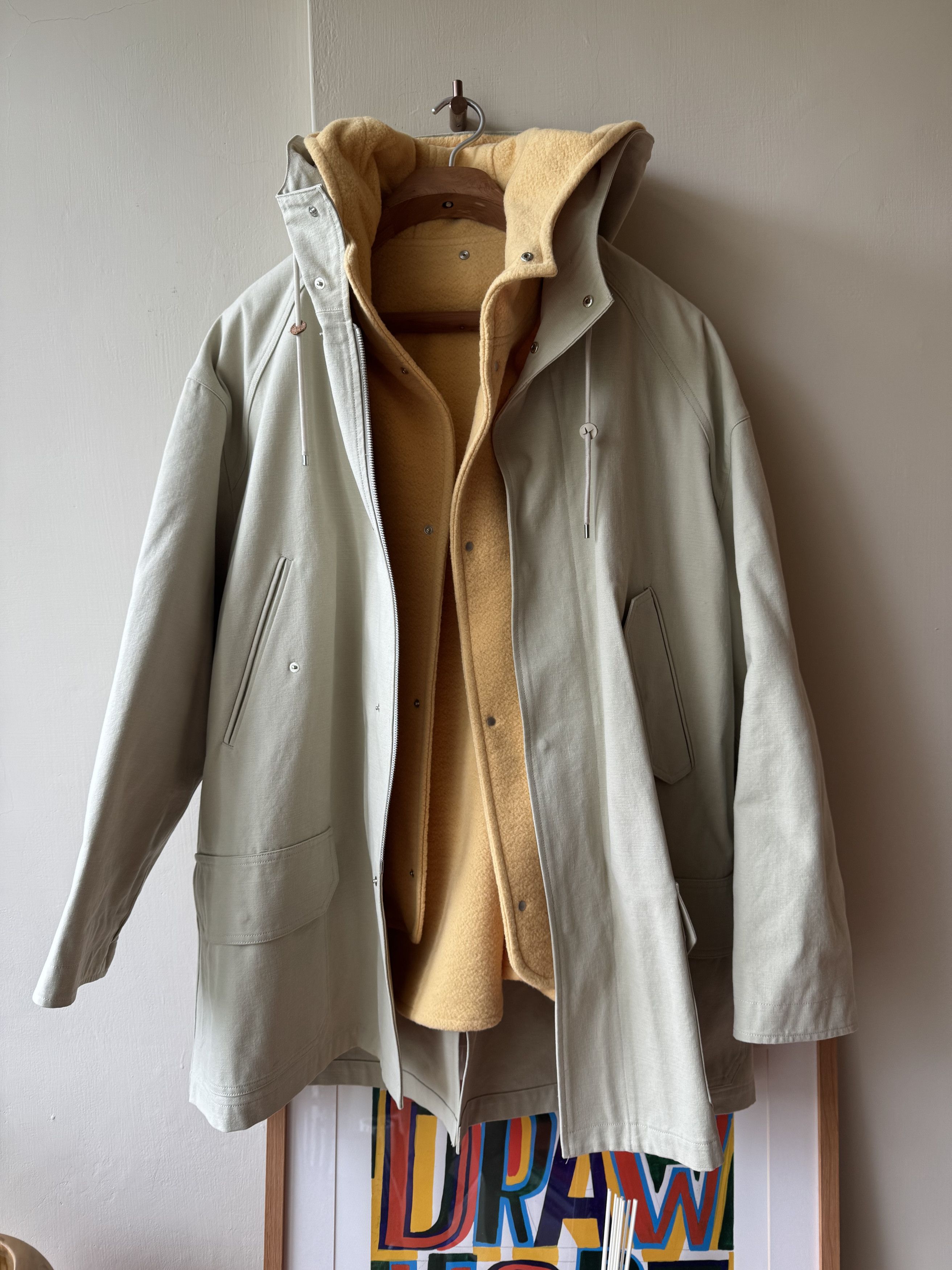 Auralee Suvin high count cloth down jacket | Grailed
