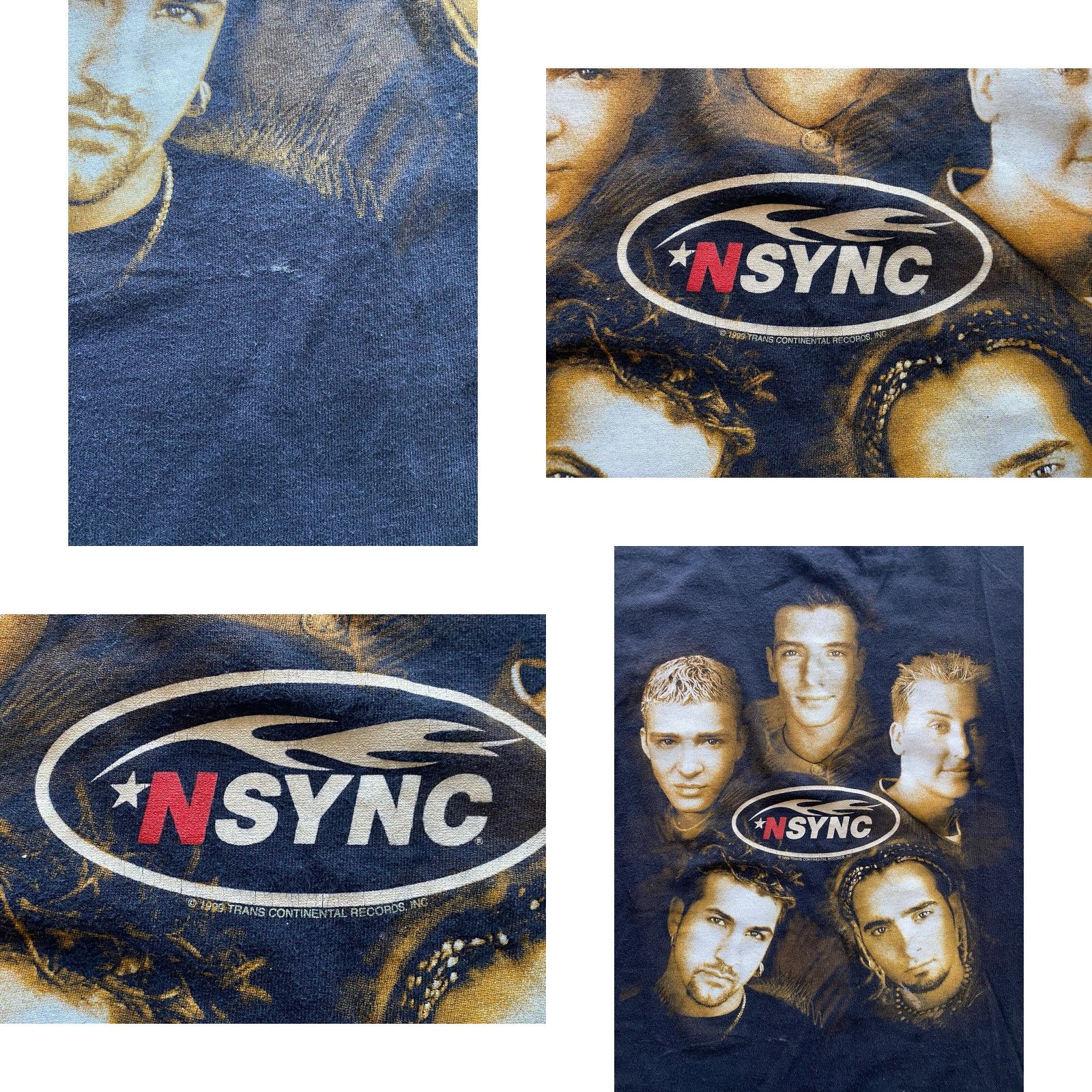 Tultex VINTAGE NSYNC Tultex T-Shirt Men’s Size M Black 90s Band Music Shirt Mens Size US M / EU 48-50 / 2 - 8 Thumbnail