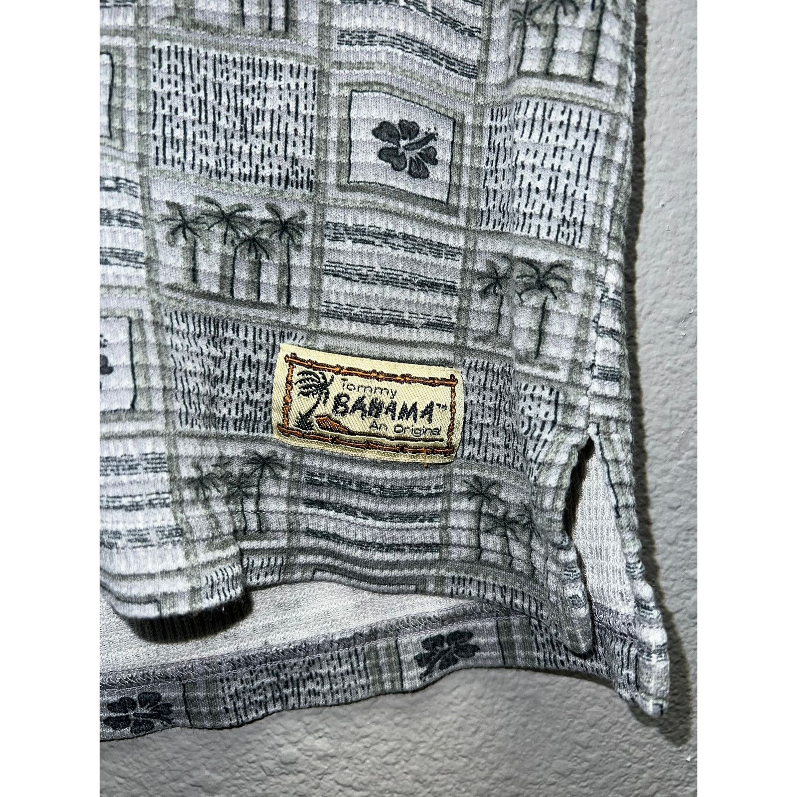 Tommy Bahama Tommy Bahama Gray Polo Shirt Top Palm Tree 2000s X-Large XL Size US XL / EU 56 / 4 - 5 Thumbnail