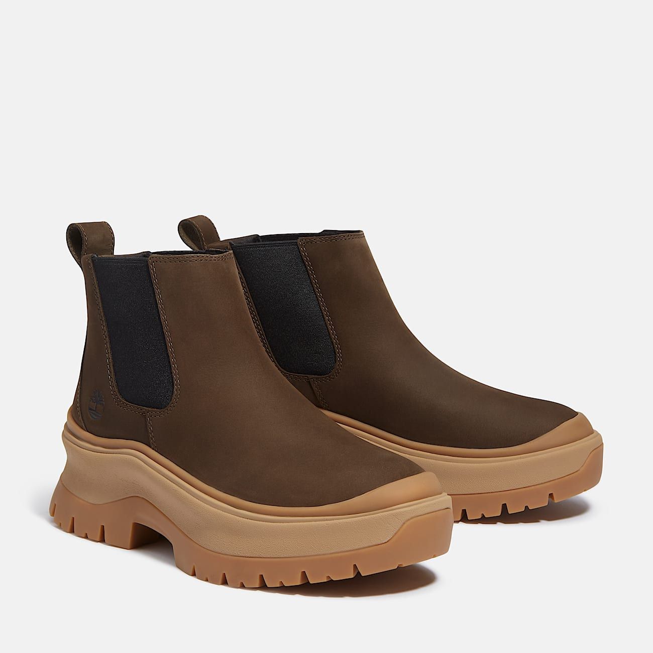 Timberland TIMBERLAND WOMEN'S 9 ROXIE LANE MID CHELSEA BOOT DK BROWN Size US 9 / IT 39 - 4 Thumbnail