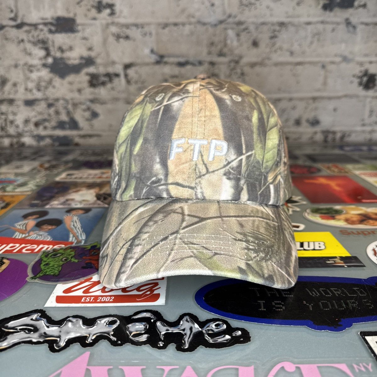 Fuck The Population FTP Logo 6 Panel Hat Tree Camo Brand New Size ONE SIZE - 1 Thumbnail