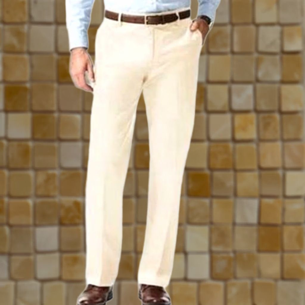 Dockers DOCKERS Signature Straight Dress Pants Flat Cloud 32 34 Mens Pants Cloud Dockers Signature Khaki Solid 90s? Size US 32 / EU 48 - 1 Preview