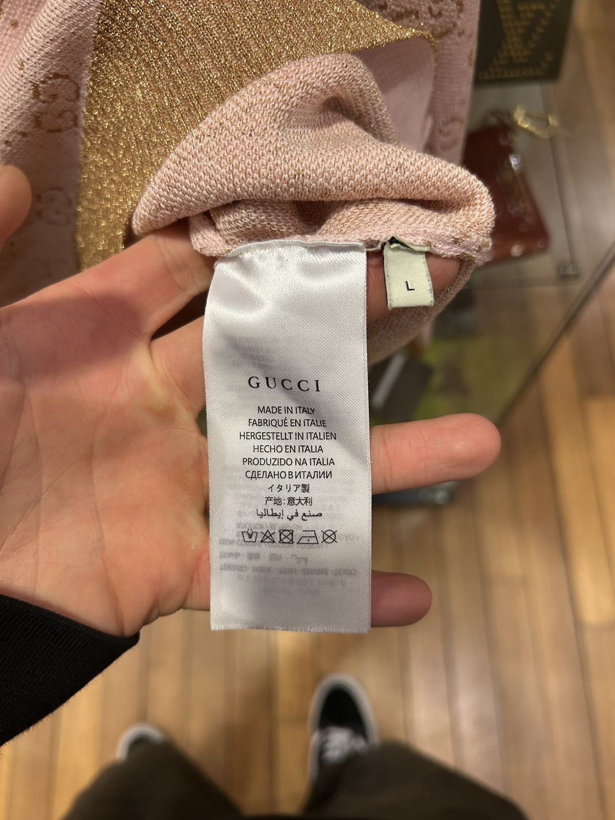Gucci Gucci GG Supreme Knit LS Shirt Size L / US 10 / IT 46 - 4 Thumbnail