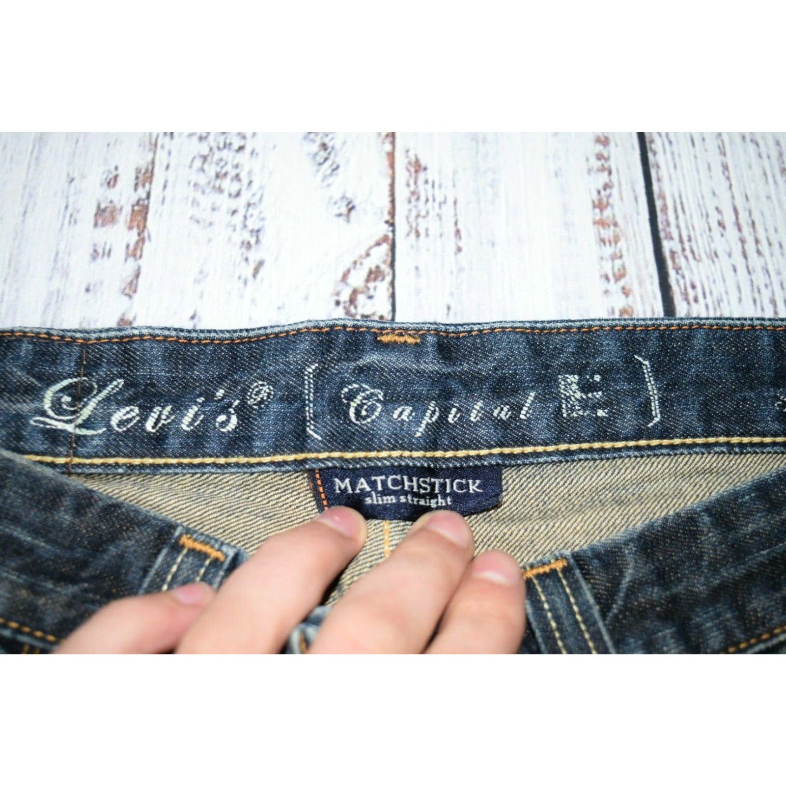 Levi's Levi's Capital E Jeans Shorts Cutoff Matchstick Slim Straight USA Made Size 32 Blue Denim Cotton Men Slim Inseam 11in 32x11 Size US 32 / EU 48 - 5 Thumbnail