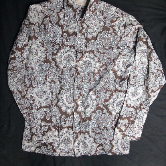 Sears Vintage Sears Kings Road MCM Paisley Polyester Disco Shirt Size US L / EU 52-54 / 3 - 3 Thumbnail