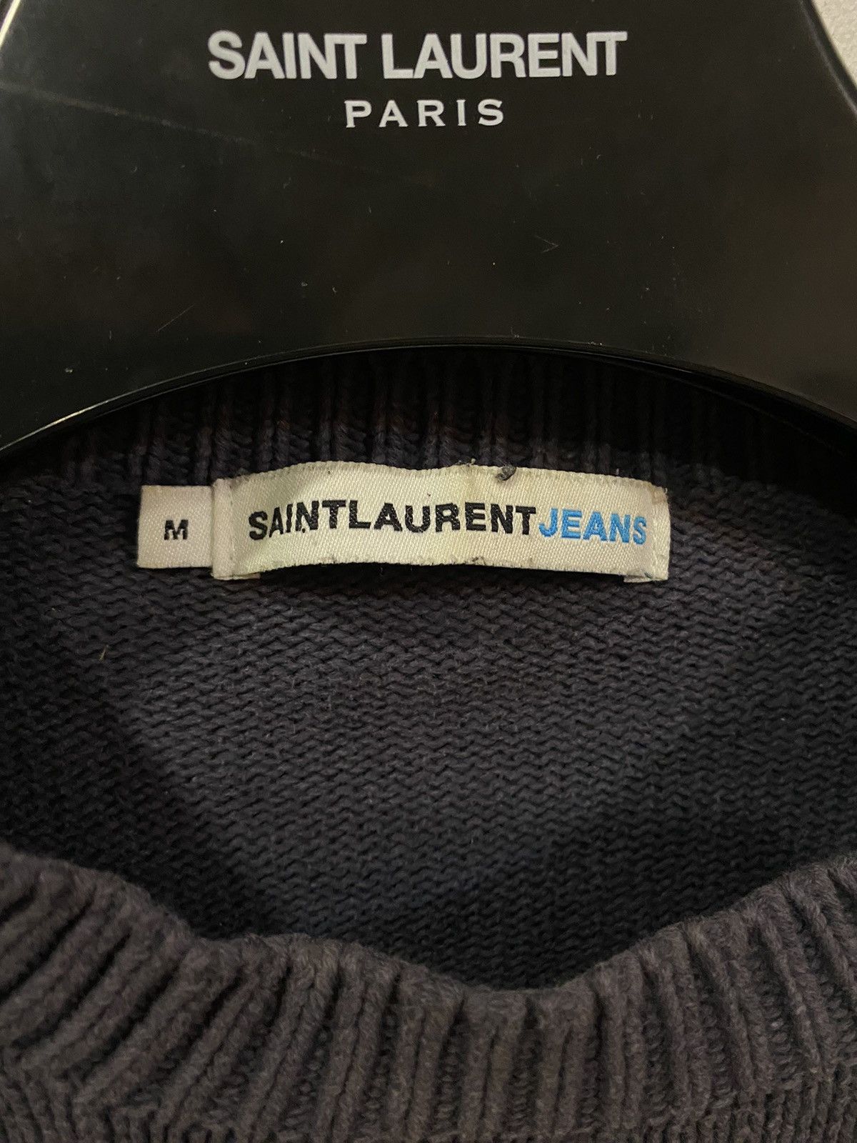 Yves Saint Laurent Grey YSL Sweater Knit Saint Laurent Jeans Size S / US 4 / IT 40 - 5 Thumbnail