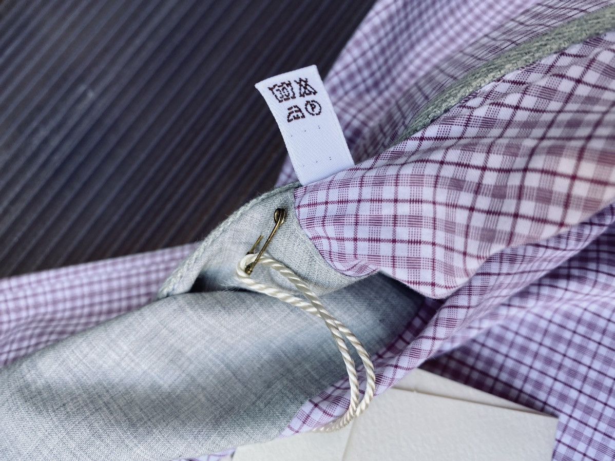 Brunello Cucinelli Brunello Cucinelli 🇮🇹 pink check button up dress shirt XL NWT Size US XL / EU 56 / 4 - 7 Thumbnail