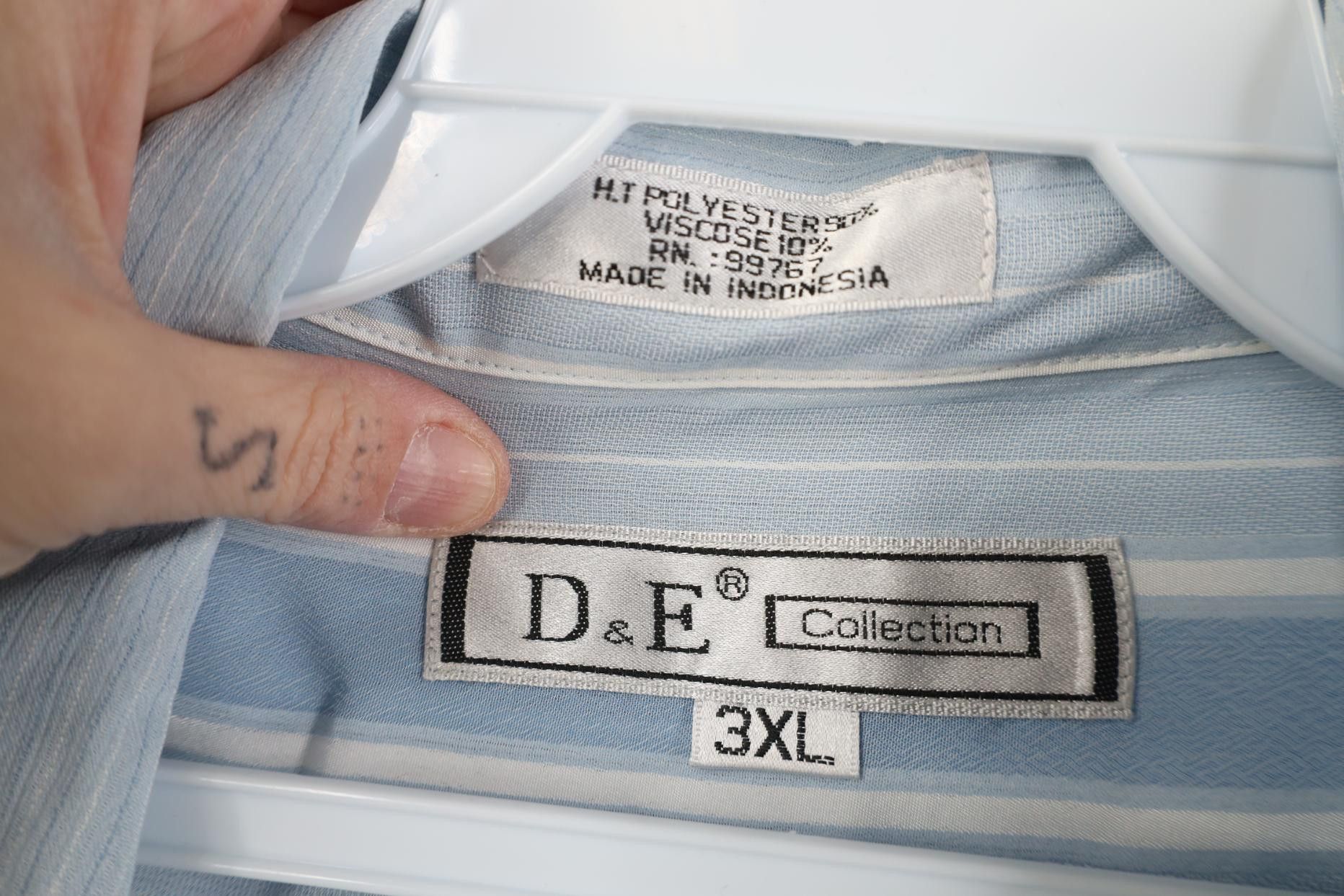Vintage Deadstock Vintage 90s Y2K Streetwear Collar Button Shirt Size US XXL / EU 58 / 5 - 9 Thumbnail