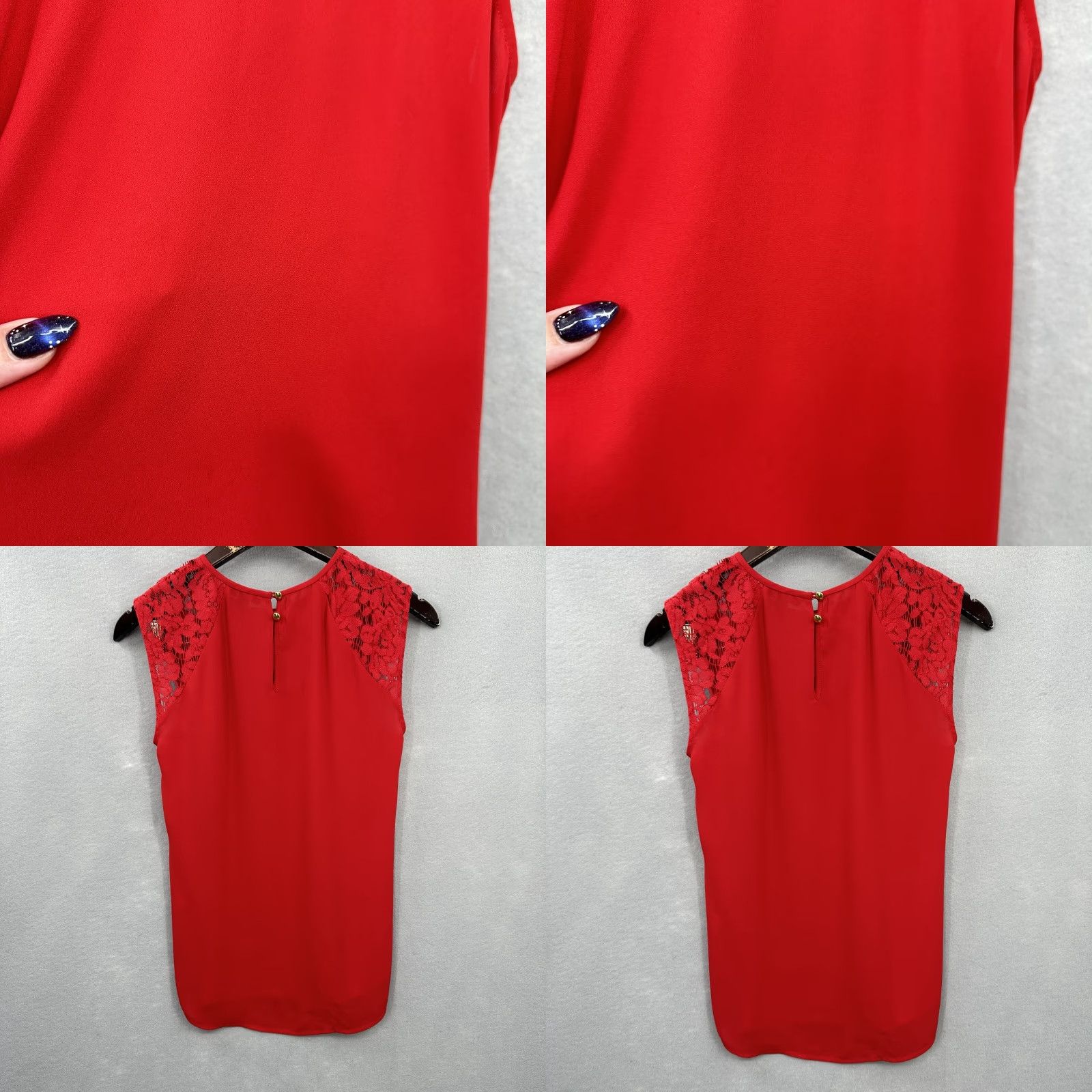 J.Crew J.CREW Blouse Womens 00 Sleeveless Lace Shoulder Red Preppy Quiet Luxury READ Shirt Women 00 Red Preppy 90s, 2000s Men? Size XXS / US 00 / IT 34 - 8 Thumbnail