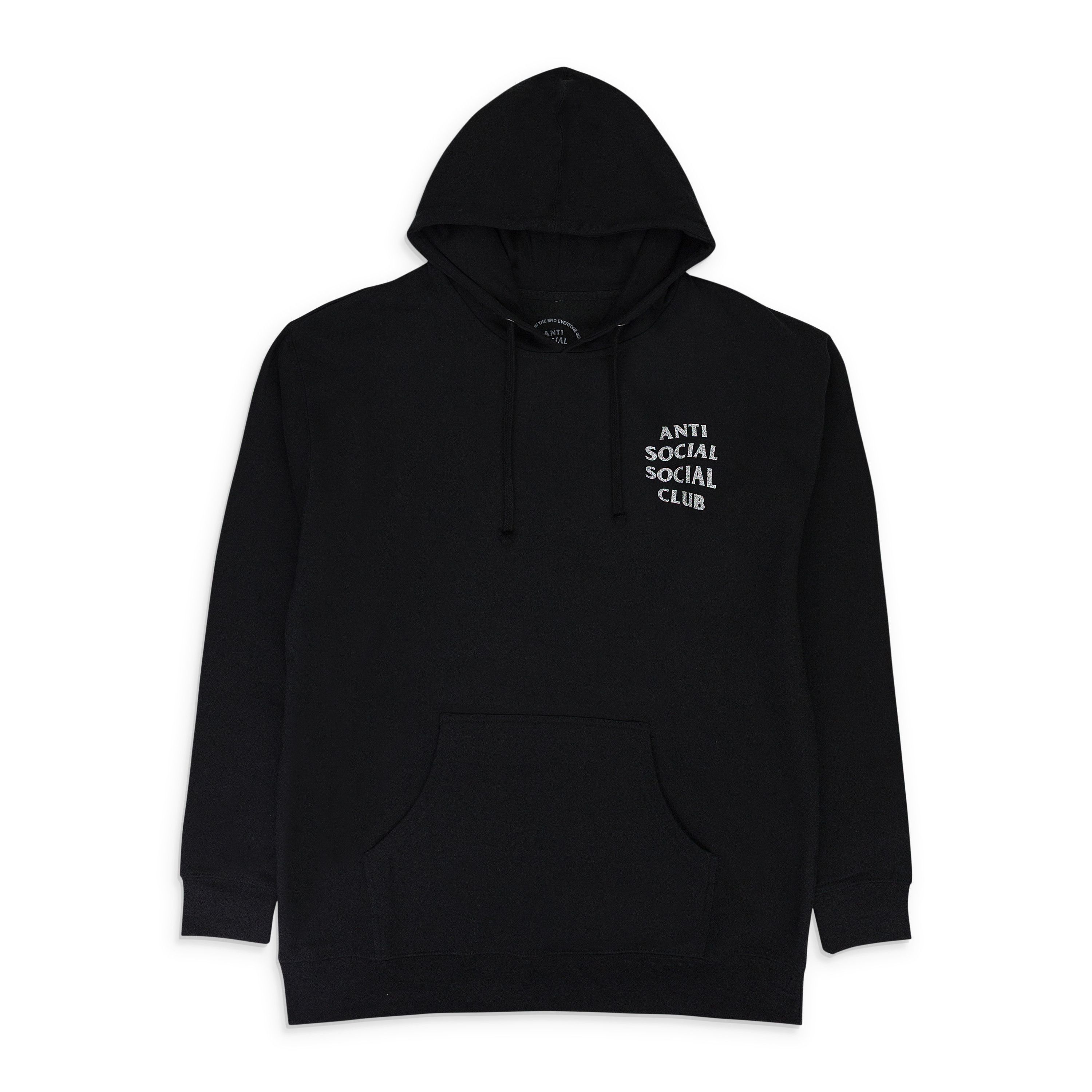 BLACK GLITTER 'BLINDED' HOODIE SIZE XXL