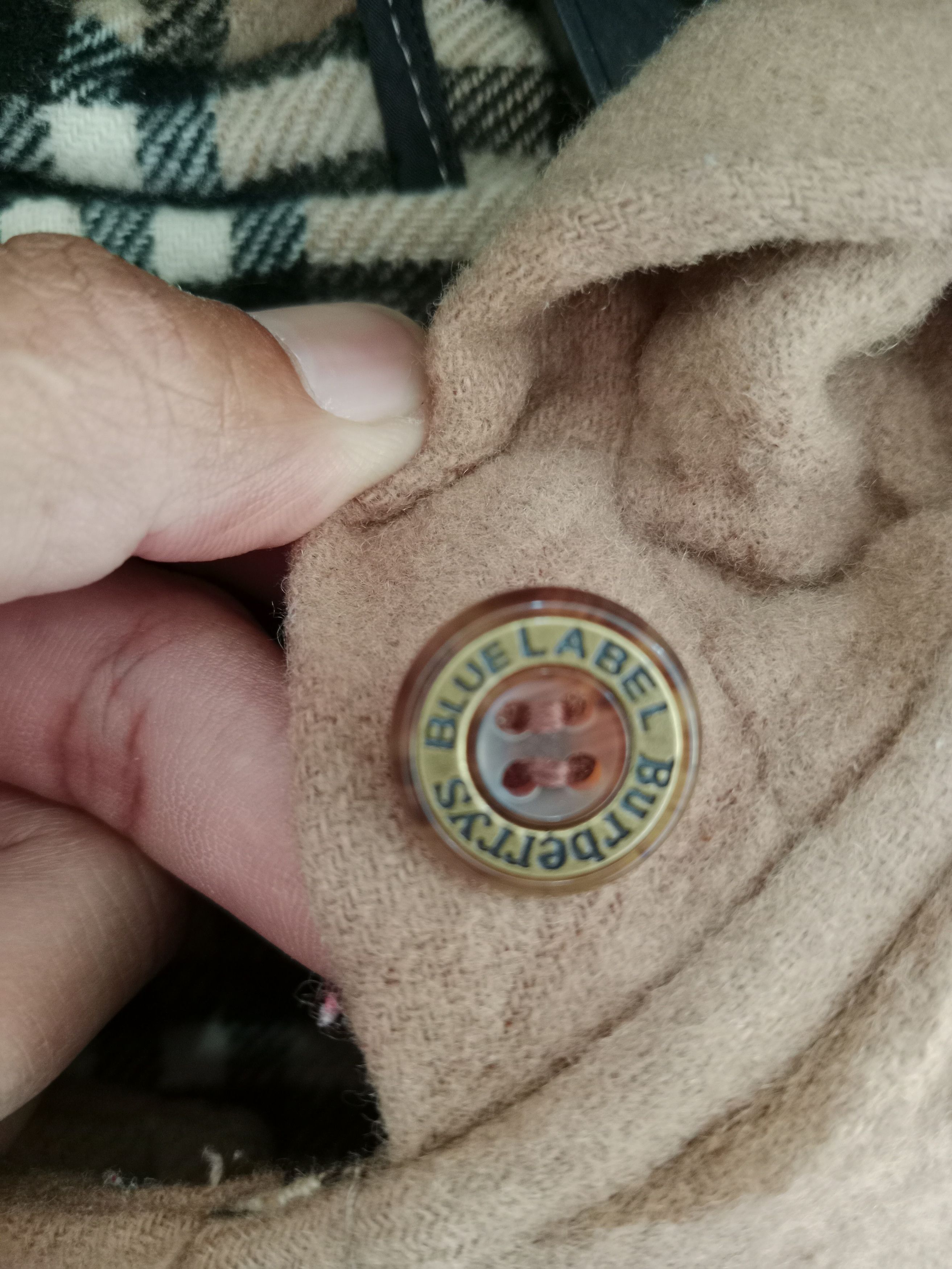 Burberry × Designer Burberrys Blue Label Wool Parka Jacket Size M / US 6-8 / IT 42-44 - 7 Thumbnail