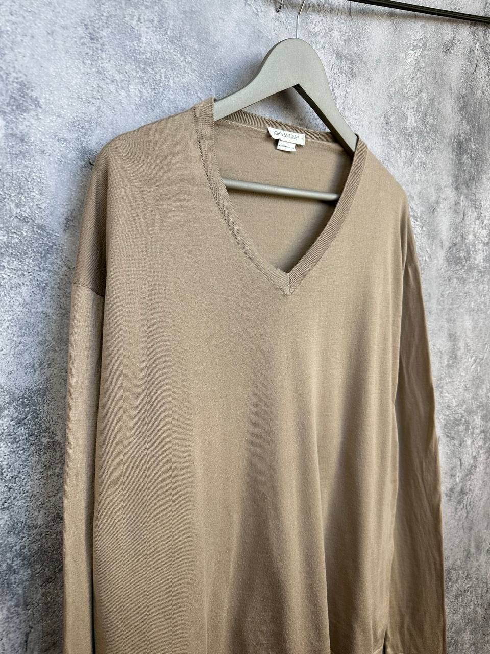 John Smedley John Smedley Sea Island Cotton V-Neck Sweater Knit Jumper Size US XXL / EU 58 / 5 - 3 Thumbnail