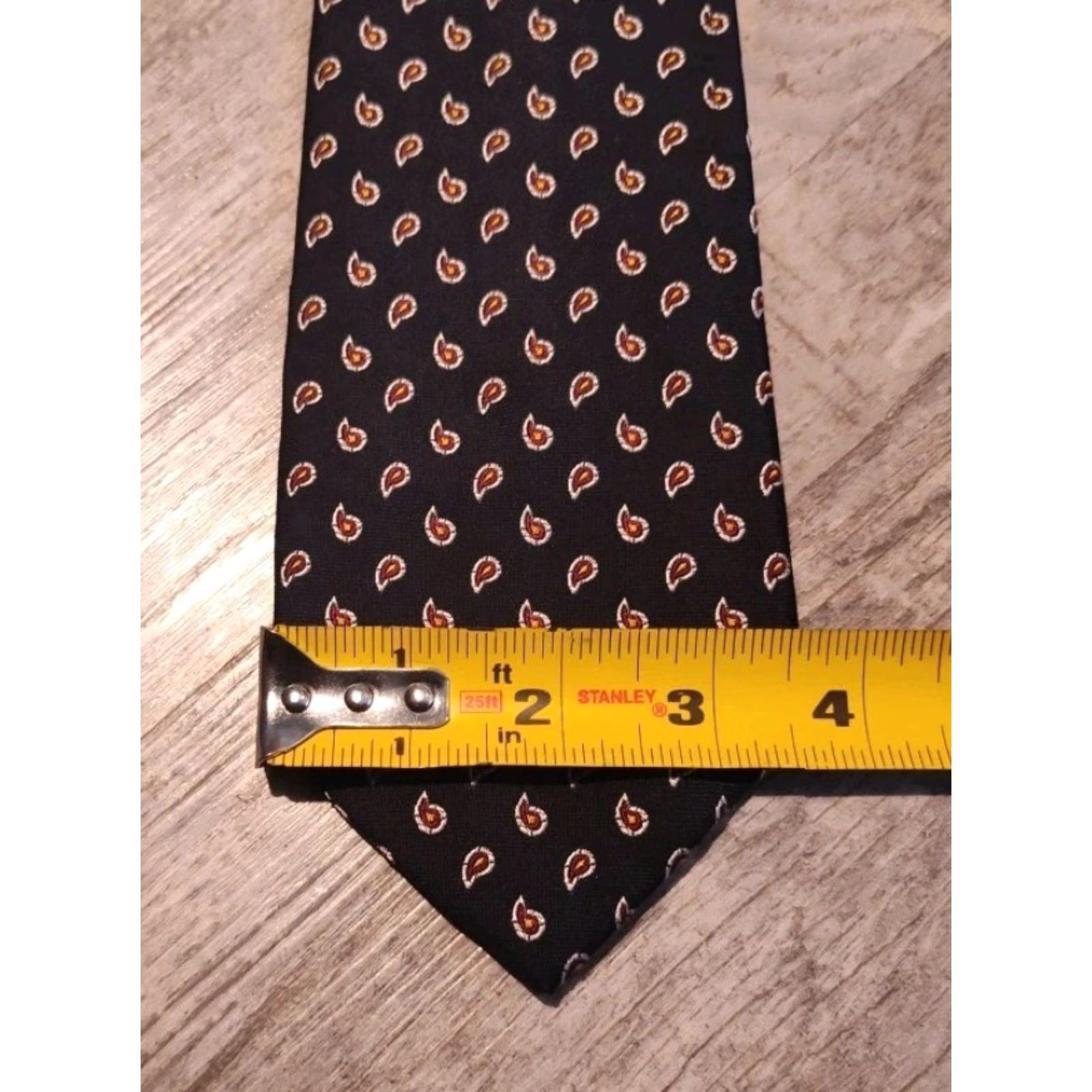Polo Ralph Lauren VINTAGE Polo Ralph Lauren Tie Men Navy Paisley Silk Italian Handmade 56 In 3.5 W Preppy American Size US M / EU 48-50 / 2 - 7 Thumbnail