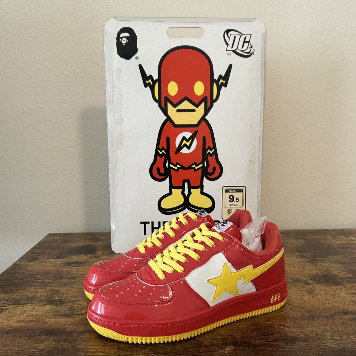 Bape × DC Comics Bapesta Bape The Flash Roadster Sz 9.5 | Grailed
