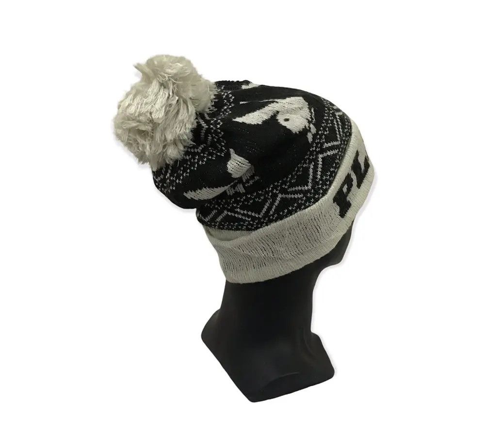 Playboy Playboy Spellout Bobble Beanie Hat Size ONE SIZE - 3 Thumbnail