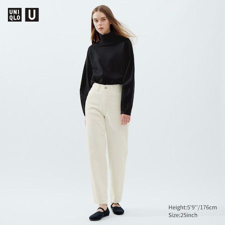 image of Christophe Lemaire x Uniqlo U Curved Jeans in White, Women's (Size 27)