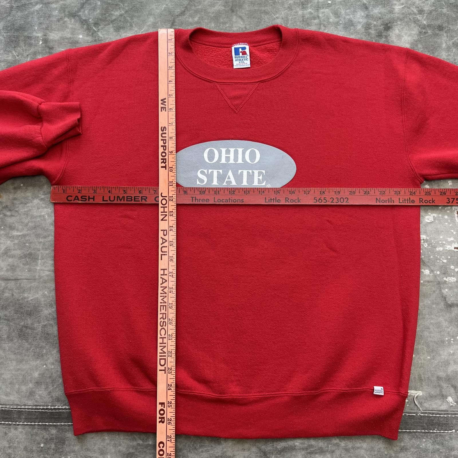 Russell Athletic × Vintage Vintage Russell Athletic Ohio State University Sweatshirt Size US XXL / EU 58 / 5 - 2 Thumbnail