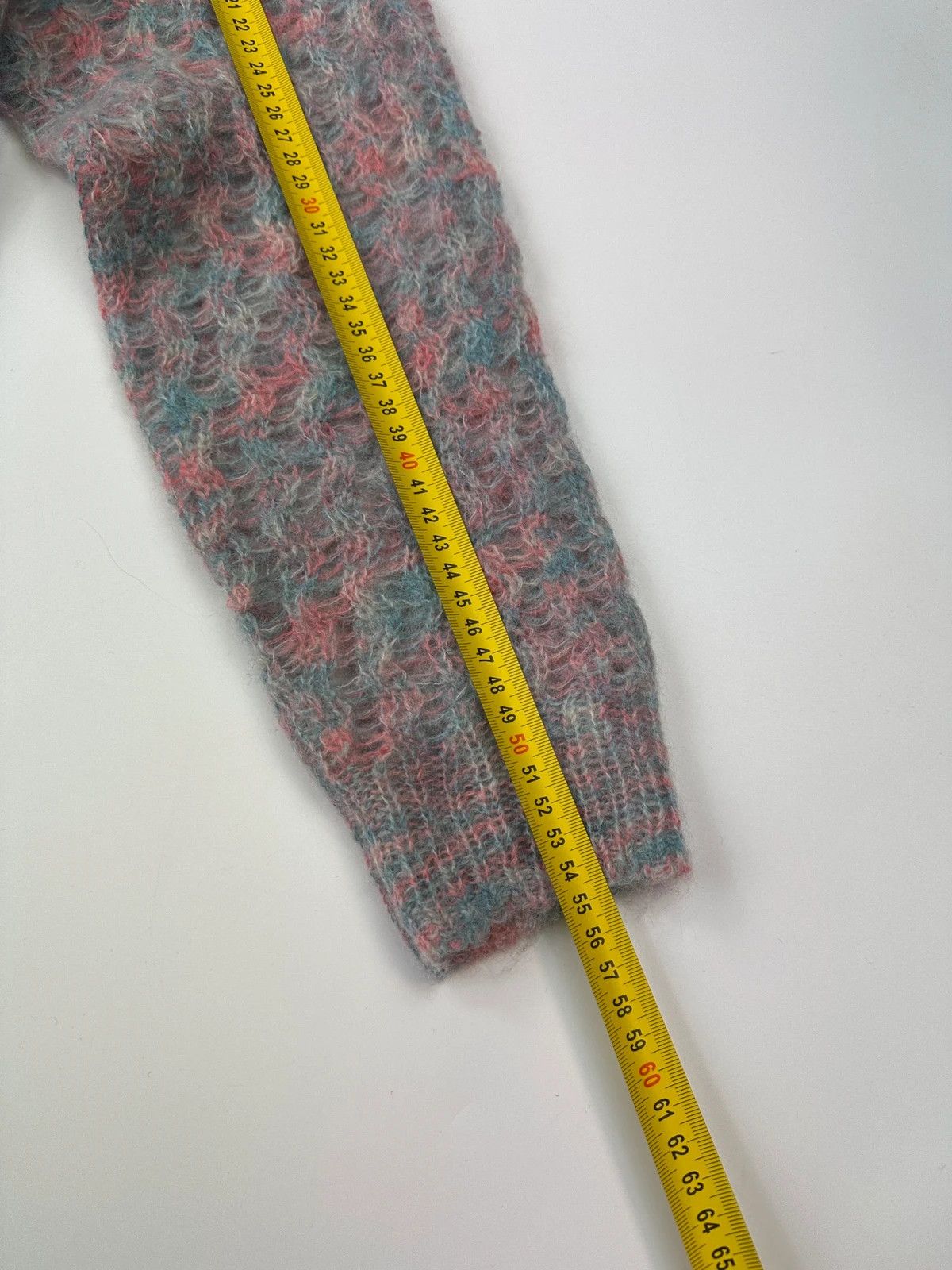 Acne Studios Acne Studio 00’s Blue & Pink Knitted Mohair Sweater Size M / US 6-8 / IT 42-44 - 9 Thumbnail
