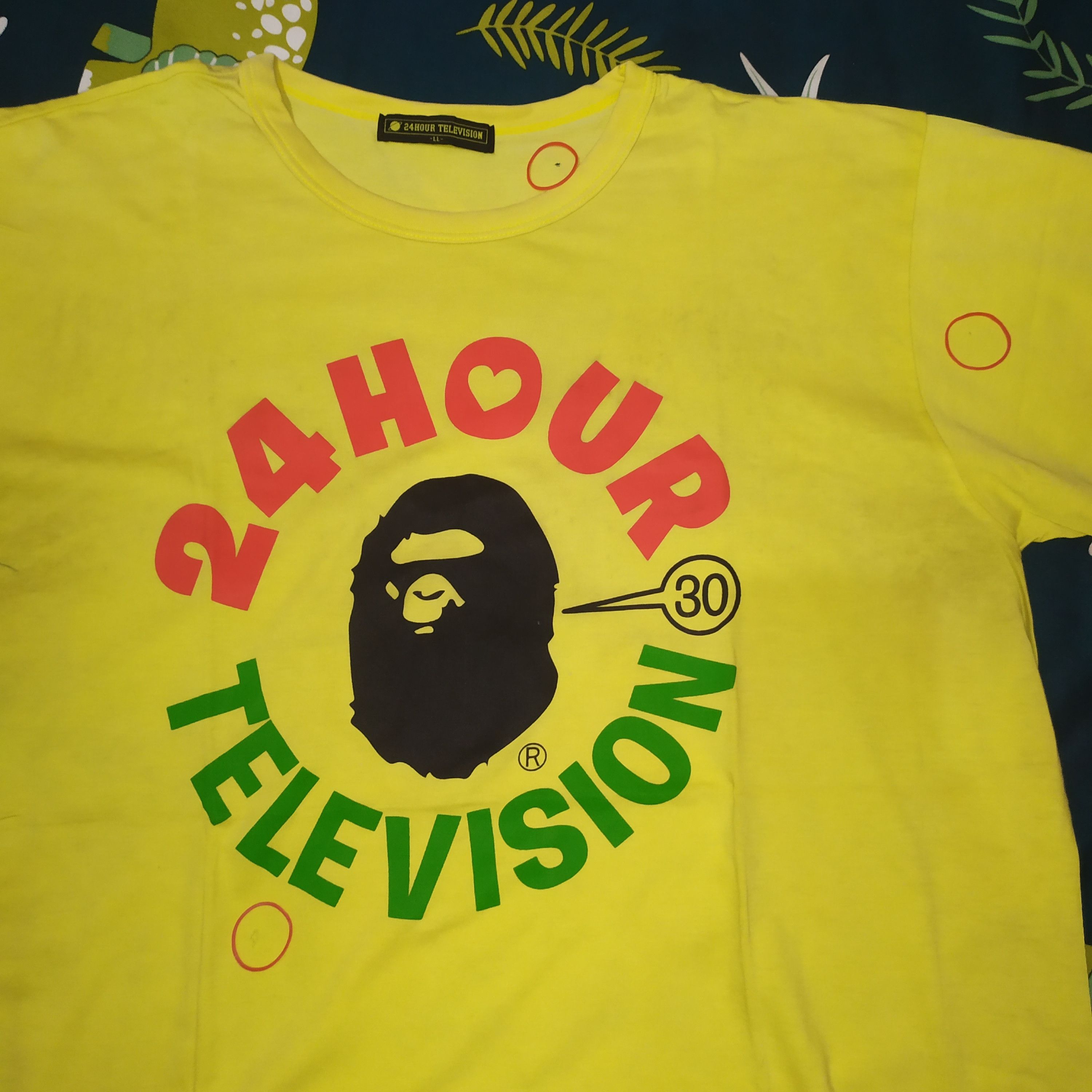 Bape A Bathing Ape X 24 Hours Television Vintage Tee Size US XL / EU 56 / 4 - 5 Thumbnail