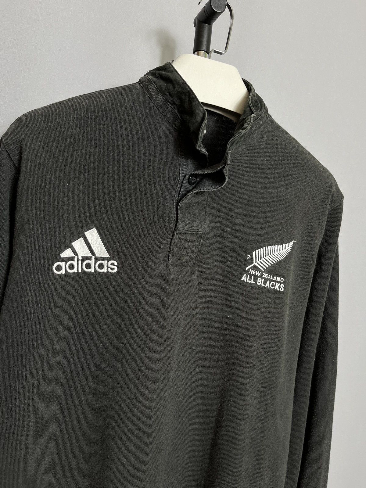 Vintage Adidas New Zealand All Blacks Rugby Union 2000 long sleeve Size US L / EU 52-54 / 3 - 2 Thumbnail