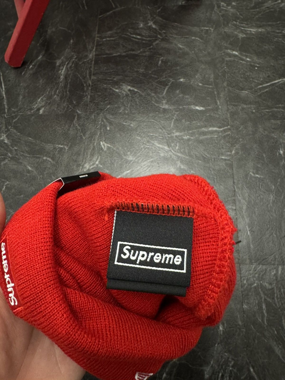 Supreme Supreme Red Beanie Size ONE SIZE - 4 Thumbnail