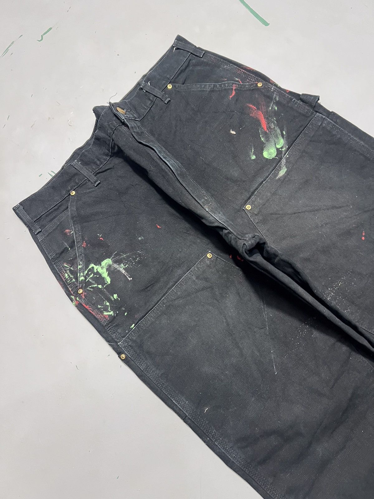 Carhartt Vintage Carhartt b01 BLK double knee workwear denim Size US 40 / EU 56 - 3 Thumbnail