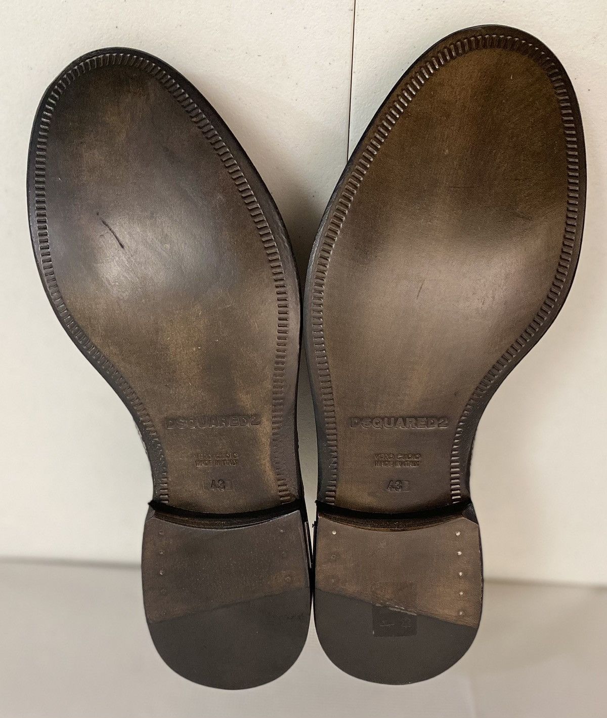 Dsquared2 Dsquared2 🇮🇹 Black Leather Wingtip Handmade Brogue 10 NEW Size US 10 / EU 43 - 9 Thumbnail