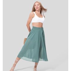 Other New Halara Ribbed Knit High Waisted Crossover Midi Skirt Sz