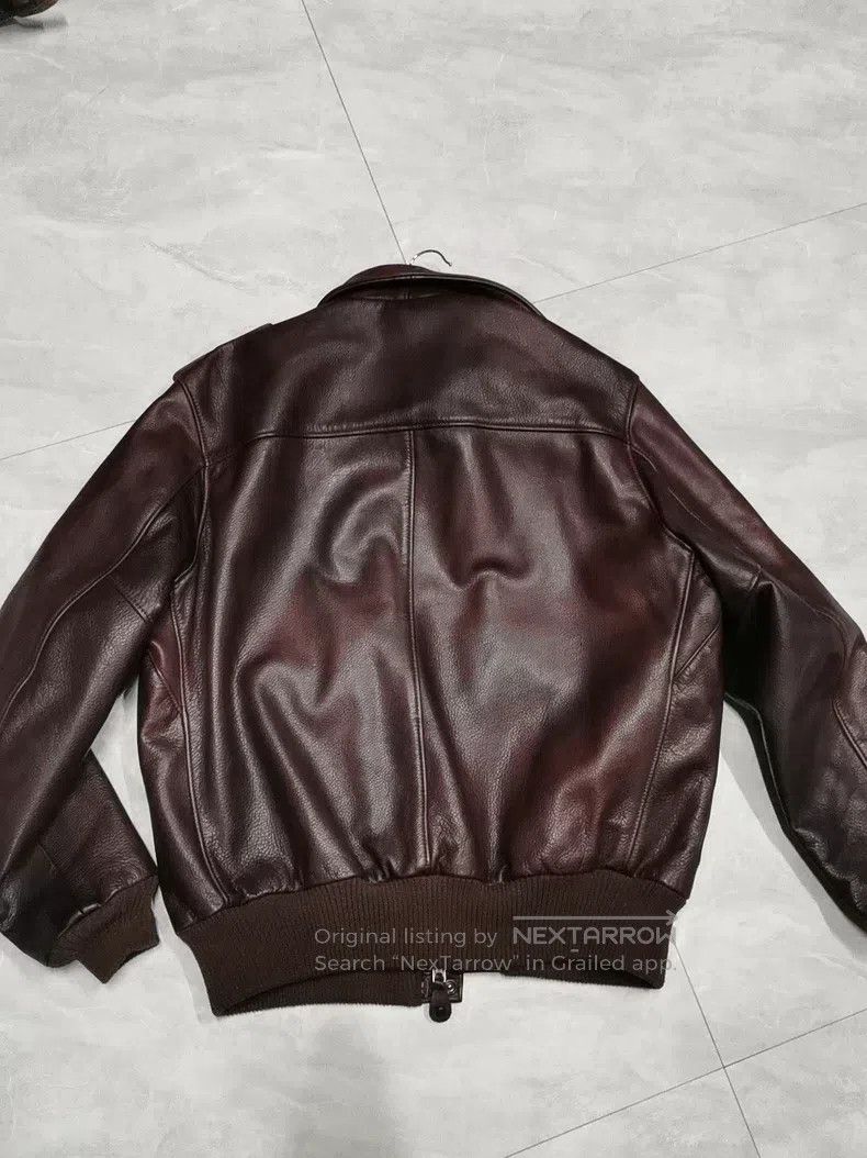 Schott Schott Leather coat Size US XL / EU 56 / 4 - 2 Thumbnail