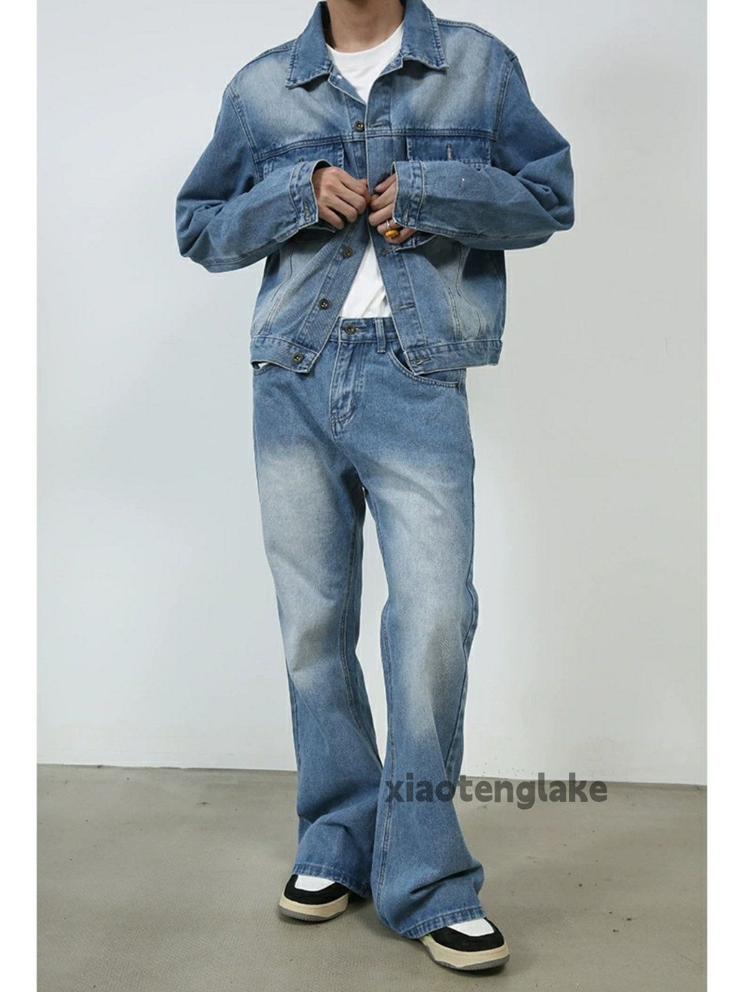 Jean × Vintage washed faded y2k yuppie bootcut flared punk jeans Size US 30 / EU 46 - 1 Thumbnail