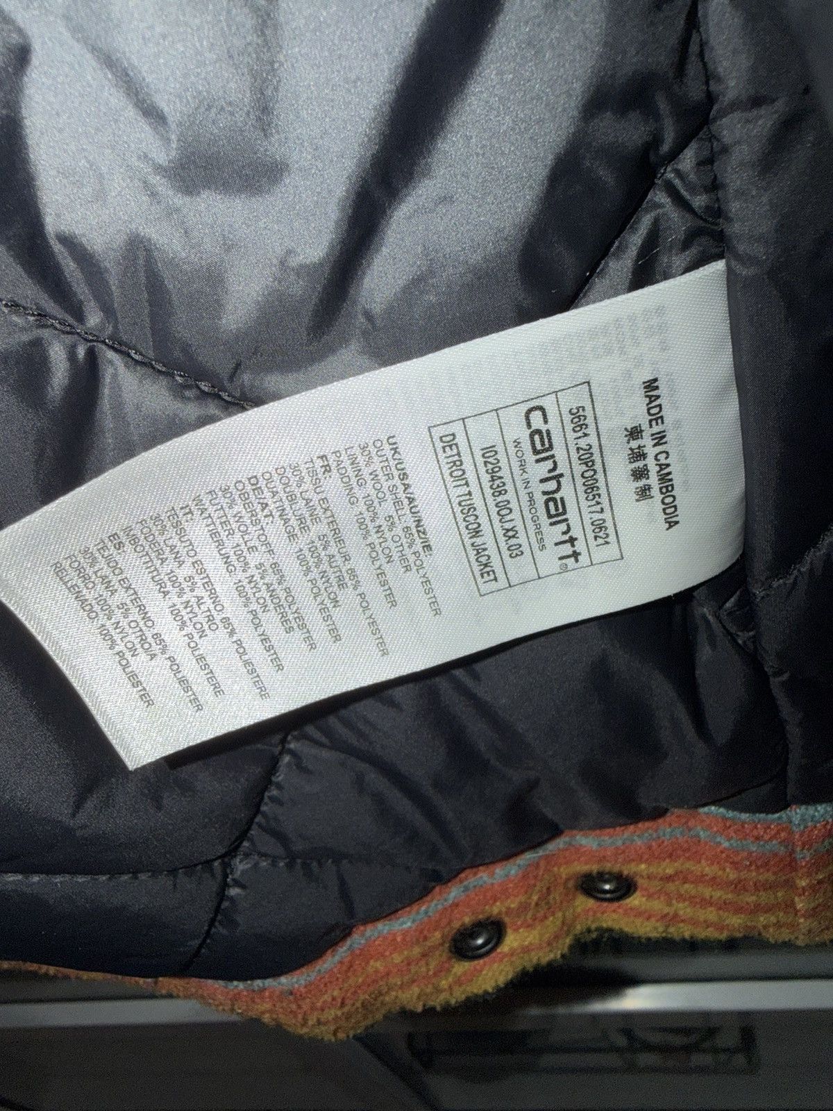 Carhartt Wip Carhartt WIP Striped Quilted Workwear Jacket Size US S / EU 44-46 / 1 - 5 Thumbnail
