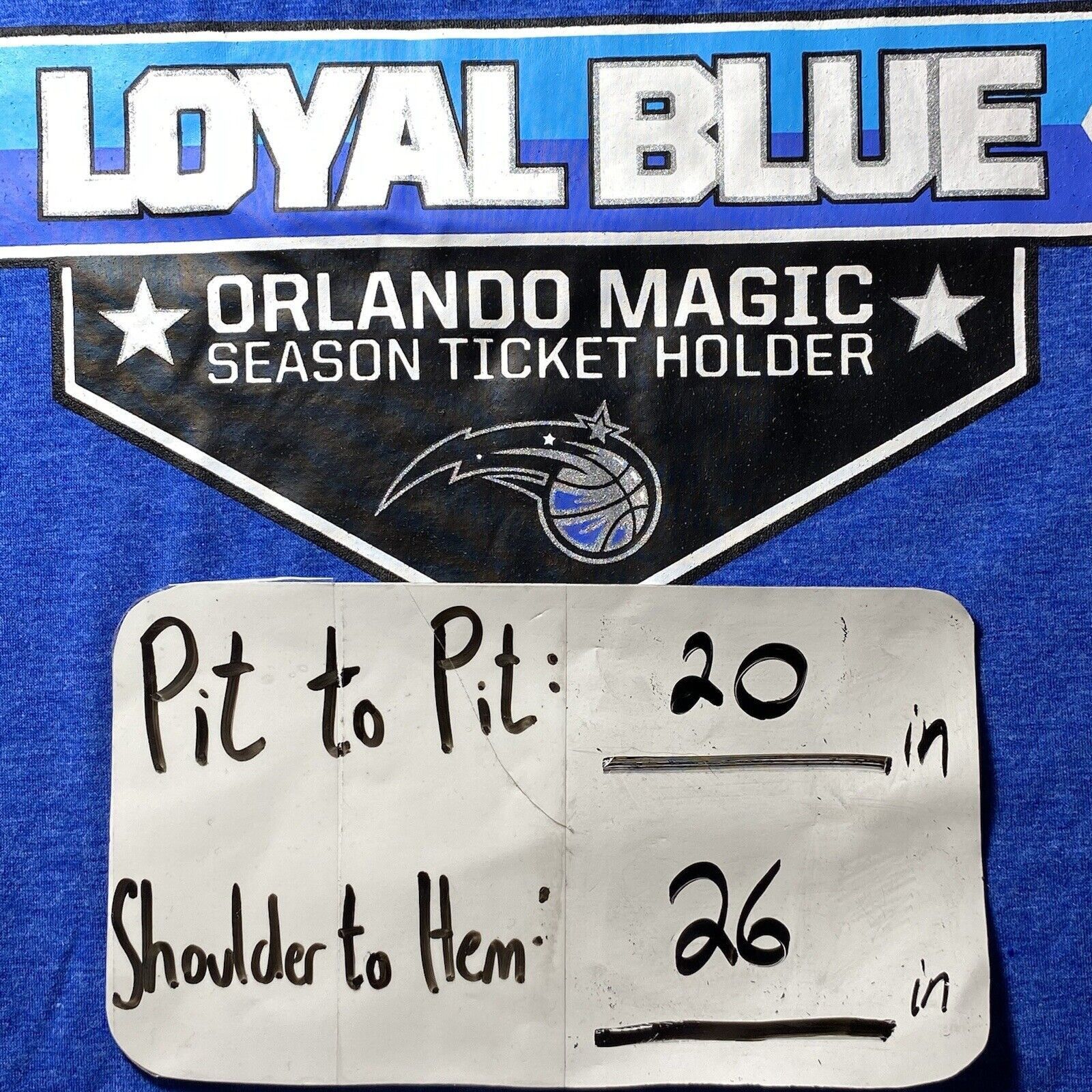 NBA Orlando Magic T-Shirt NBA Loyal Blue Ticket Holder Tee Size US S / EU 44-46 / 1 - 11 Thumbnail