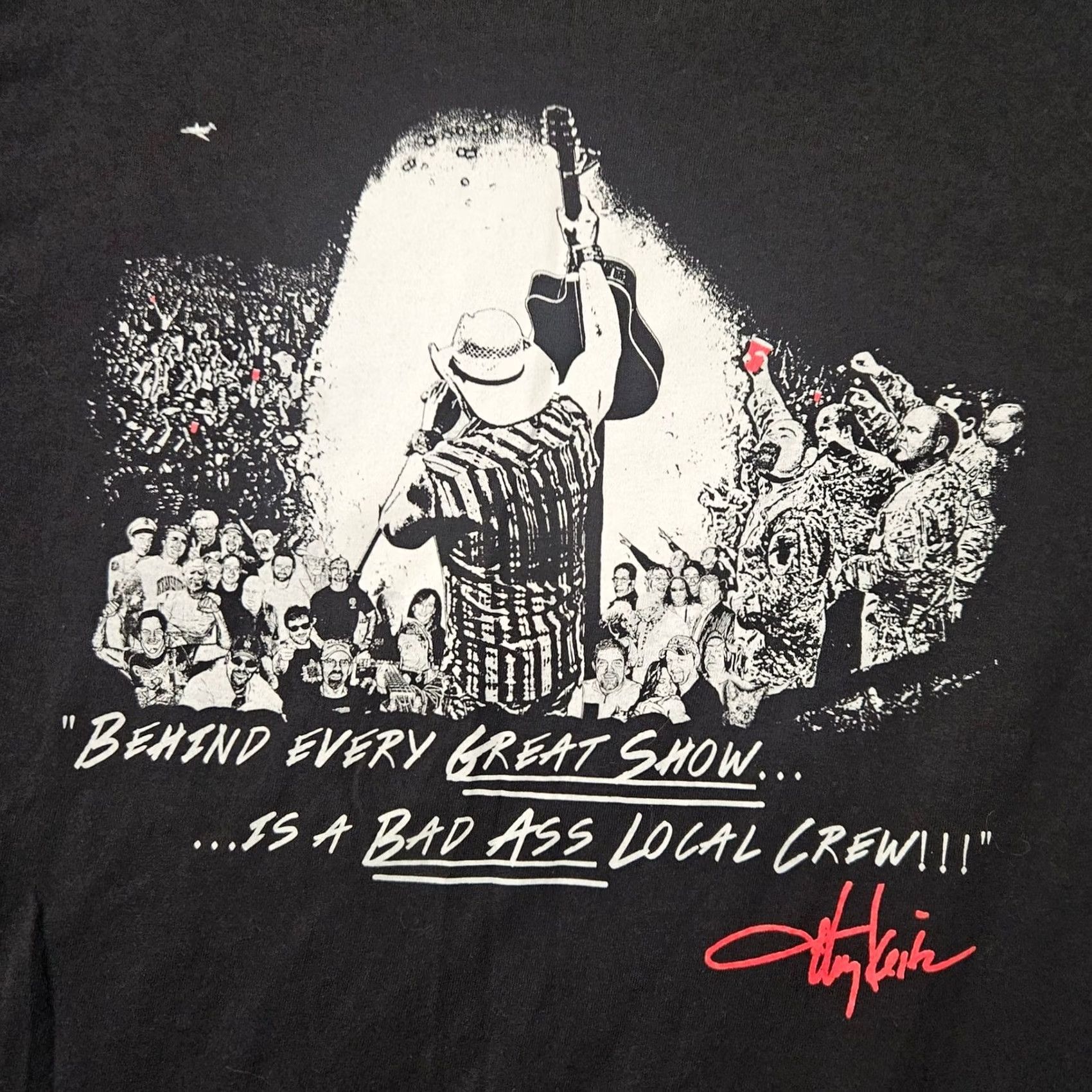Delta VINTAGE Toby Keith Shut Up And Hold On Tour Delta Black XL Music T Shirt Mens Size US XL / EU 56 / 4 - 2 Thumbnail