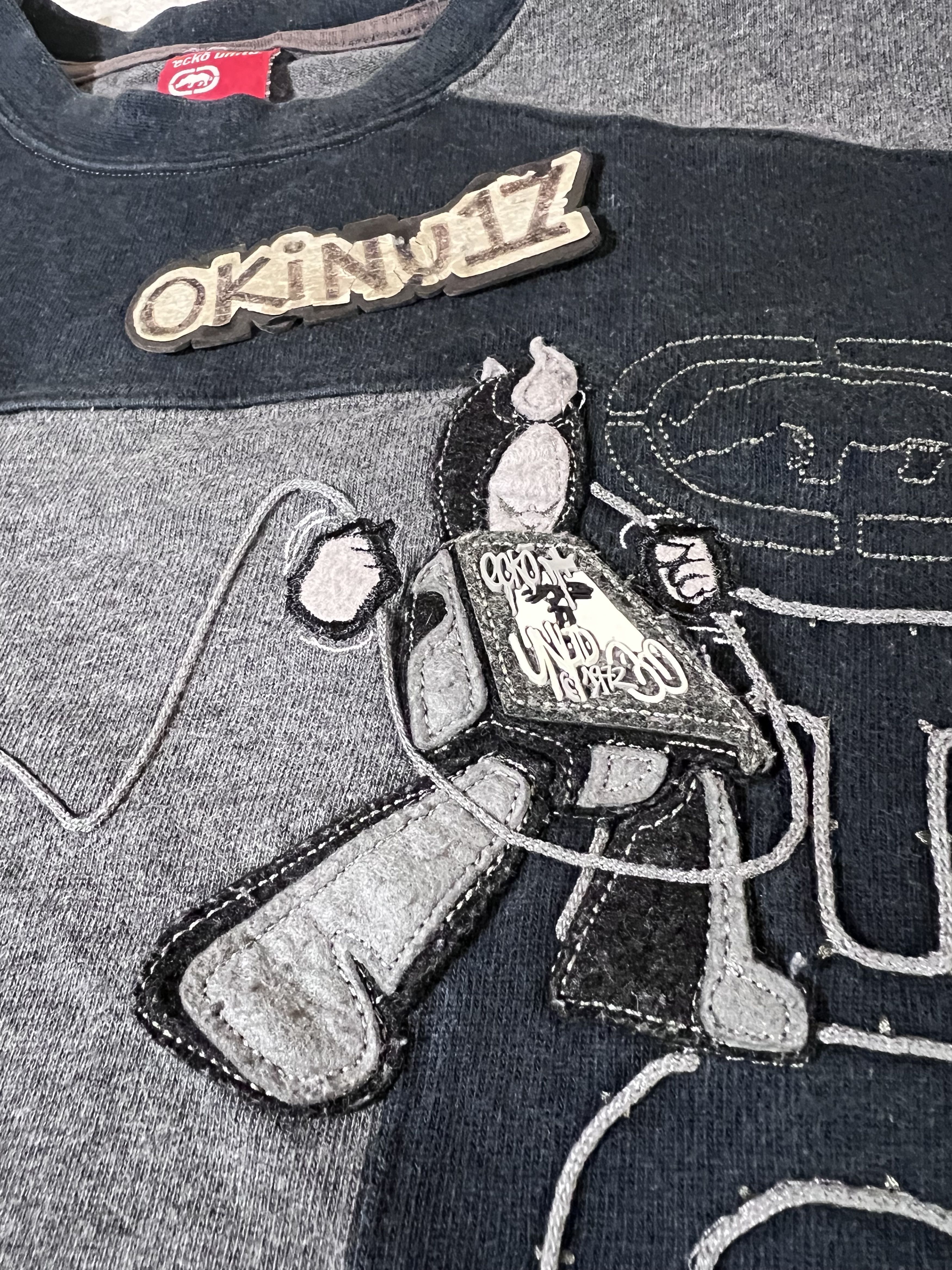 Ecko Unltd. Vtg. Ecko Unltd. ‘All Hemmed Up Since 1972’ Robot Crewneck L Size US L / EU 52-54 / 3 - 3 Thumbnail