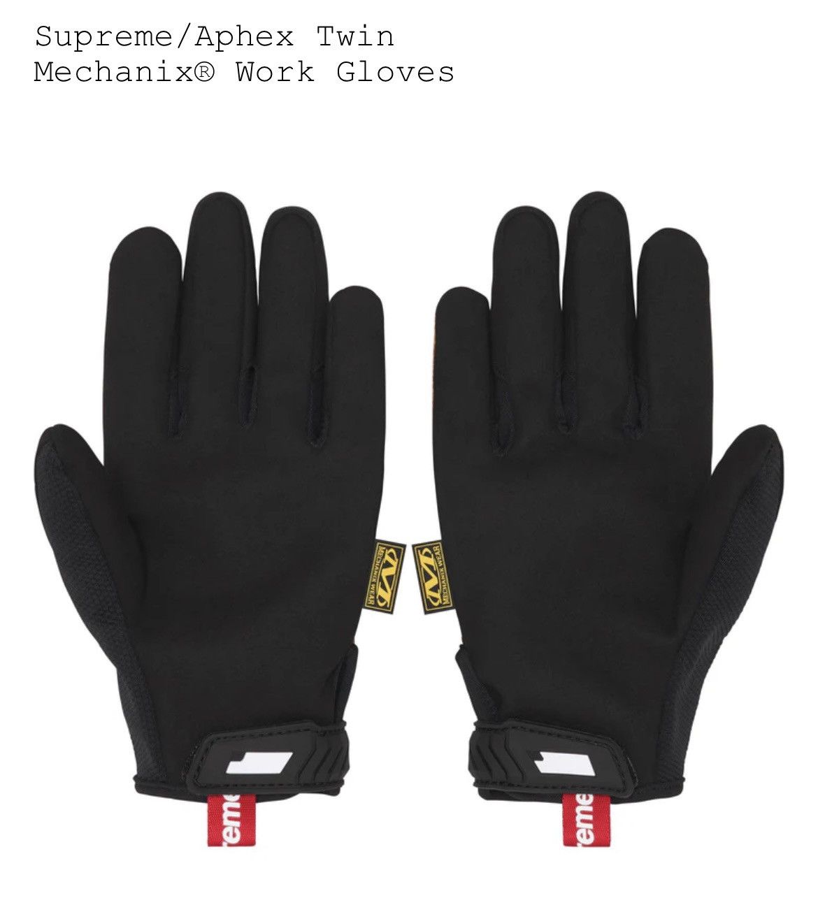 Supreme Medium Supreme Aphex Twin Mechanix Gloves plus Poster Size ONE SIZE - 3 Thumbnail