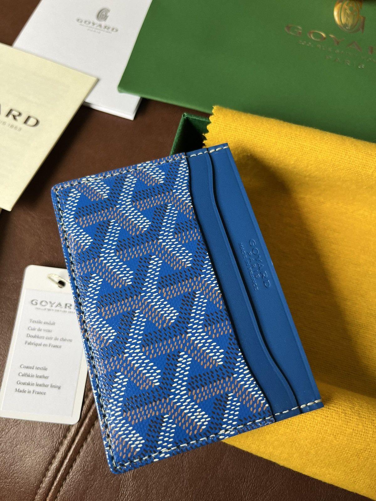 Goyard Brand New Giftable Goyard Leather Card Holder Size ONE SIZE - 10 Thumbnail