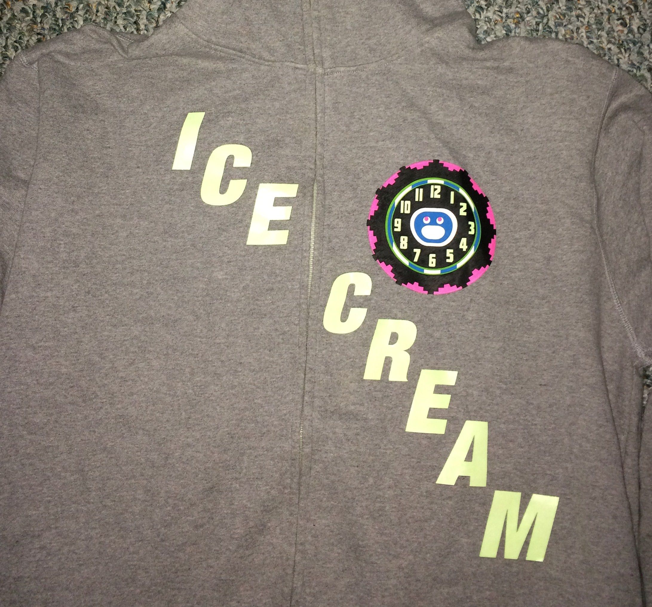 Billionaire Boys Club OG Ice Cream BBC Glow in the Dark Clock Full Zip Hoodie Size US XL / EU 56 / 4 - 3 Thumbnail