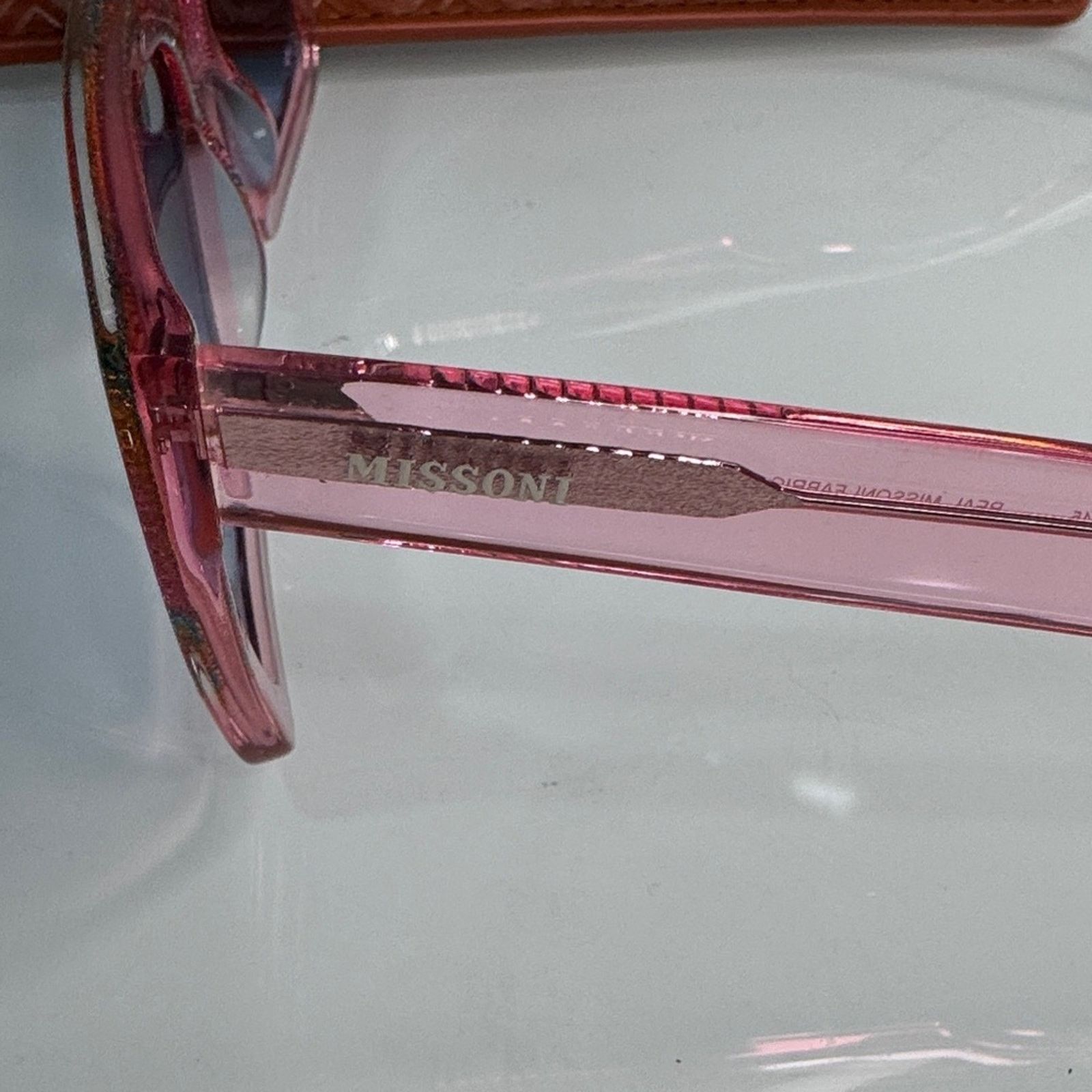 Missoni Missoni Multicolor Glitter Sunglasses with Blue Lenses Size ONE SIZE - 4 Thumbnail