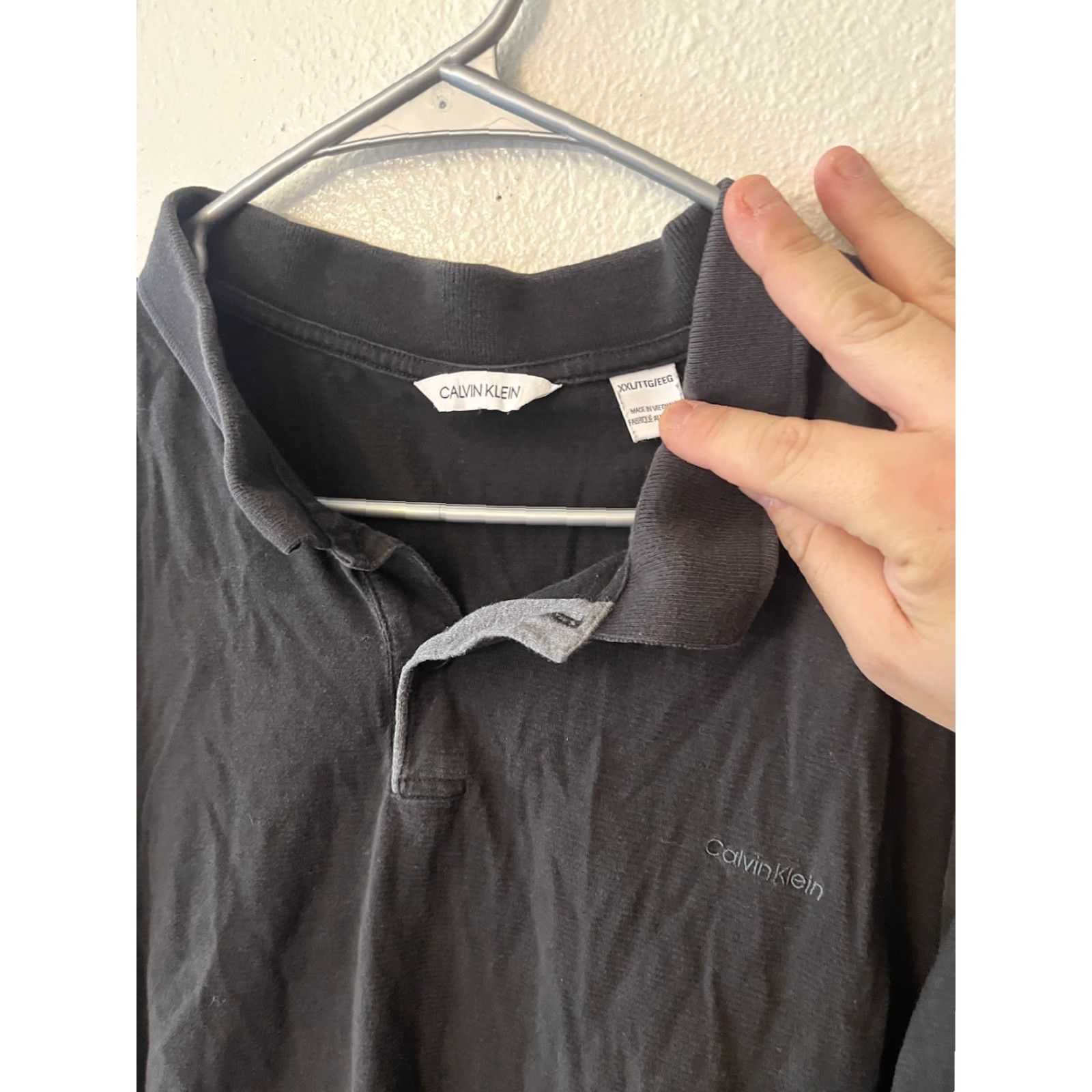 Calvin Klein Calvin Klein Liquid Touch Regular Fit Polo Shirt Short Sleeve Black Solid 2XL Mens Golf Size US XXL / EU 58 / 5 - 3 Thumbnail