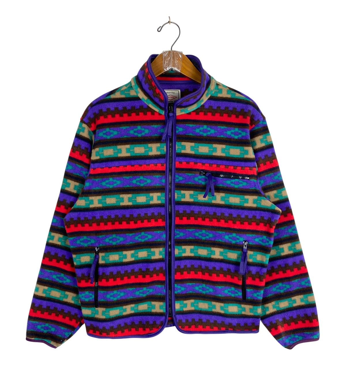 Japanese Brand Rare‼️ Sun Valley Full-Zip Aztec Fleece Size US S / EU 44-46 / 1 - 1 Thumbnail