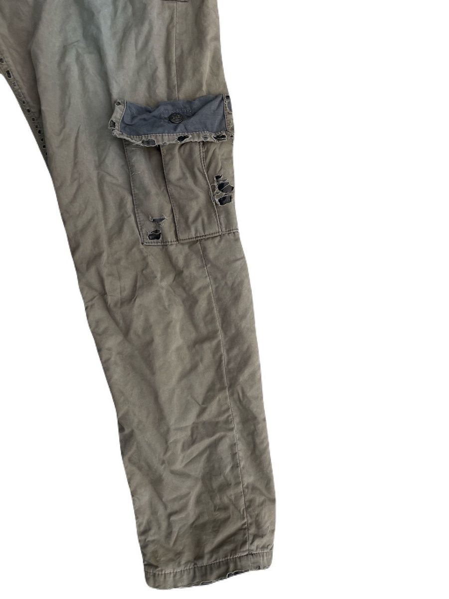 If Six Was Nine 2000s Japanese archive Distressed Design Cargo Pants Y2K Size US 33 - 6 Thumbnail