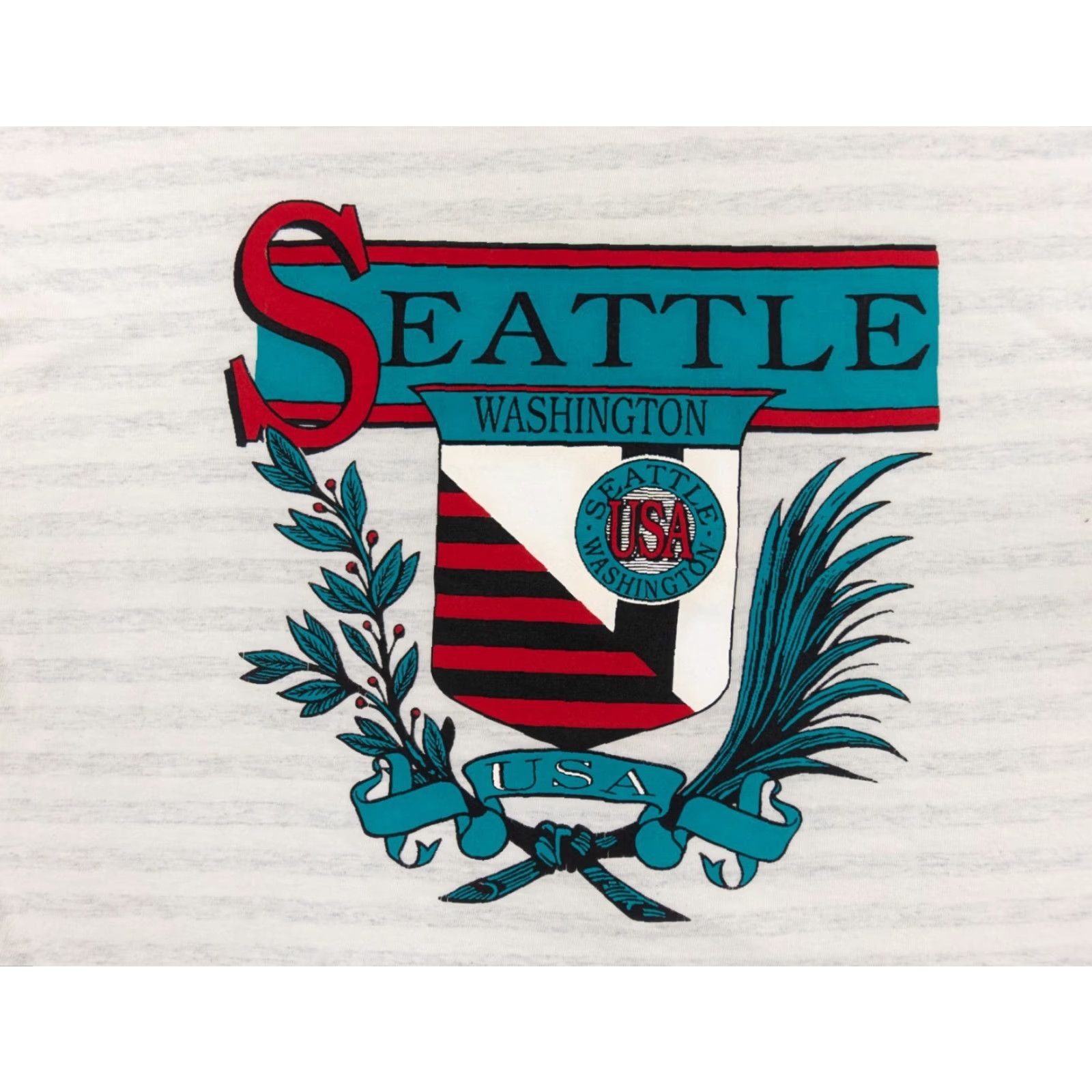 Vintage VINTAGE Seattle Washington T-Shirt Adult XL Gray Short Sleeve 90s Graphic Print Unisex Size US XL / EU 56 / 4 - 2 Thumbnail