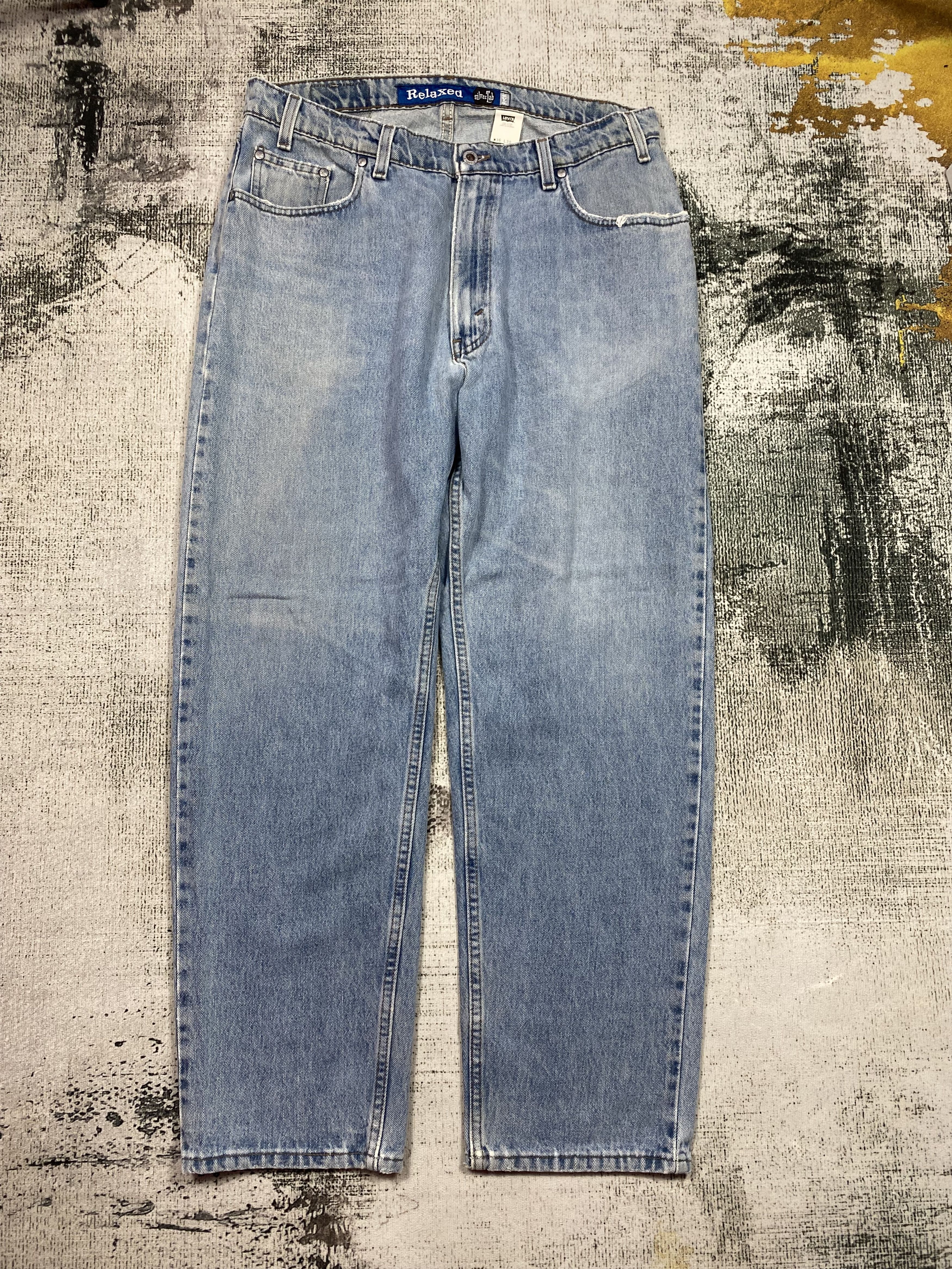 Levi's Vintage Clothing RARE🔥Vintage 90s Levis Silvertab Baggy Relaxed Made in USA Size US 35 - 5 Thumbnail